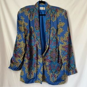 Vintage Liz Claiborne paisley print blazer